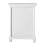 24" Distressed White One Drawer Solid Wood Nightstand - Montana Home & Kitchen Co.