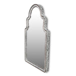 24" Gray Abstract Metal Framed Accent Mirror - Montana Home & Kitchen Co.