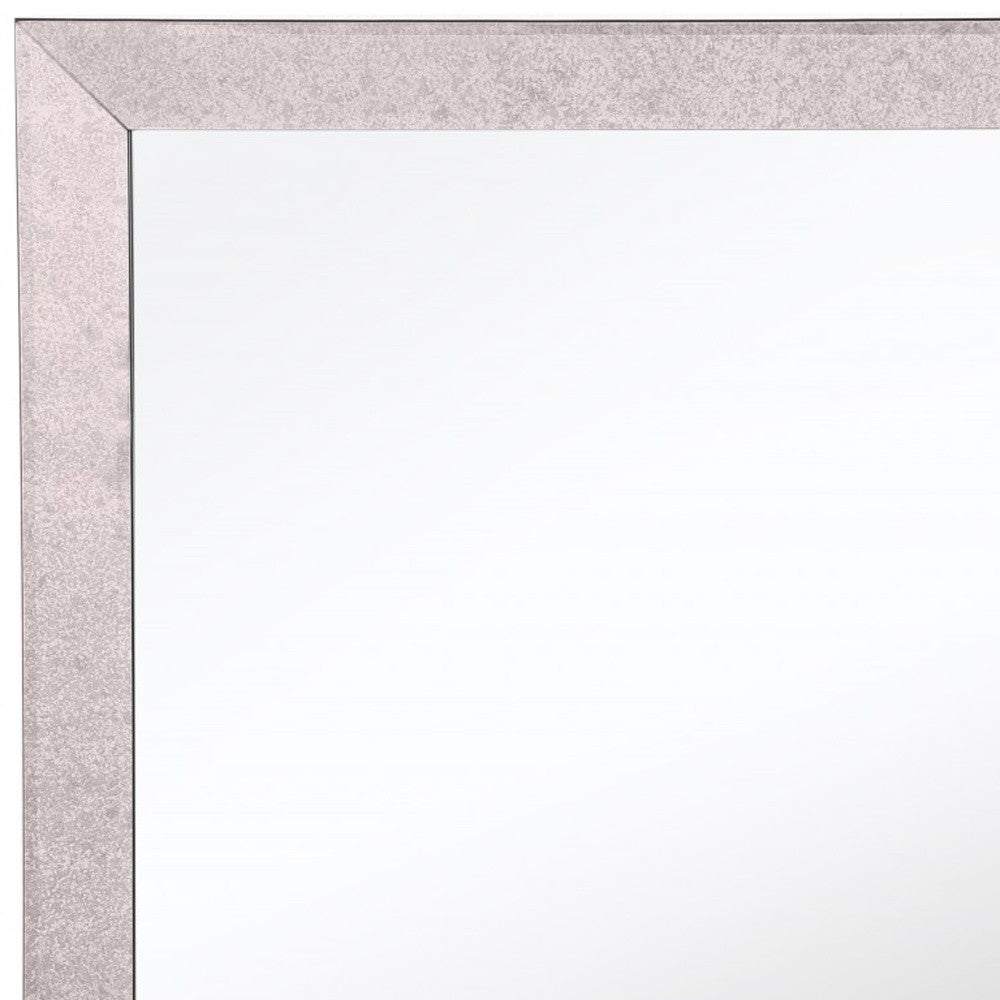 24" Gray Square Glass Framed Accent Mirror - Montana Home & Kitchen Co.