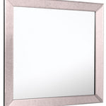 24" Gray Square Glass Framed Accent Mirror - Montana Home & Kitchen Co.