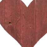 24" Red Reclaimed Wood Heart Wall Decor - Montana Home & Kitchen Co.