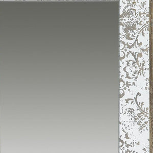 24" Silver Glass Framed Accent Mirror - Montana Home & Kitchen Co.