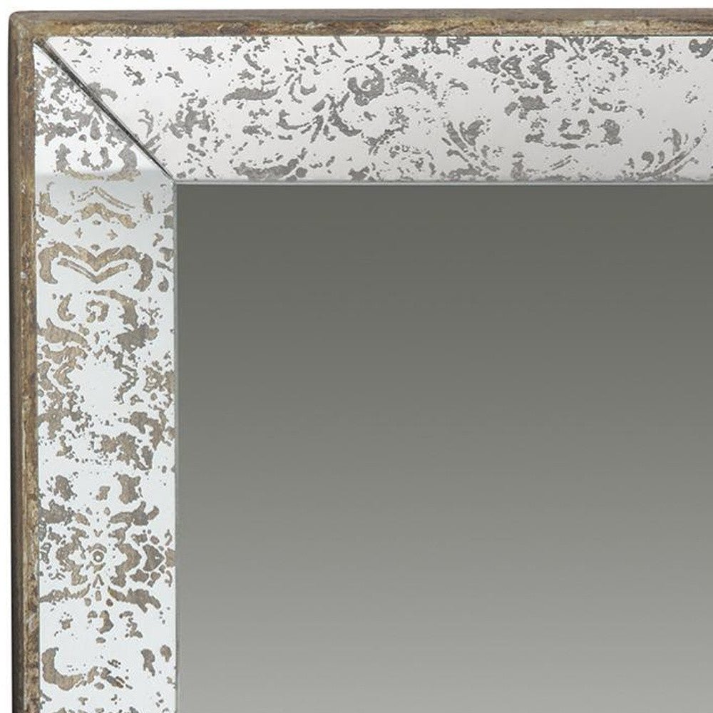 24" Silver Glass Framed Accent Mirror - Montana Home & Kitchen Co.