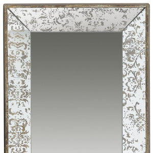 24" Silver Glass Framed Accent Mirror - Montana Home & Kitchen Co.