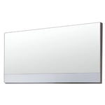 24" White Framed Bathroom Vanity Mirror - Montana Home & Kitchen Co.