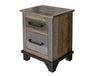 27" Brown Two Drawer Nightstand - Montana Home & Kitchen Co.