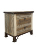 27" Brown Two Drawer Nightstand - Montana Home & Kitchen Co.