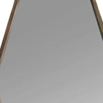 28" Brown Hexagonal Framed Accent Mirror - Montana Home & Kitchen Co.