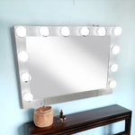 28" White Wood Framed Accent Mirror - Montana Home & Kitchen Co.