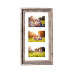 3 5X7 Rustic White Picture Frame With Plexiglass Holder - Montana Home & Kitchen Co.