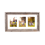 3 5X7 Rustic White Picture Frame With Plexiglass Holder - Montana Home & Kitchen Co.