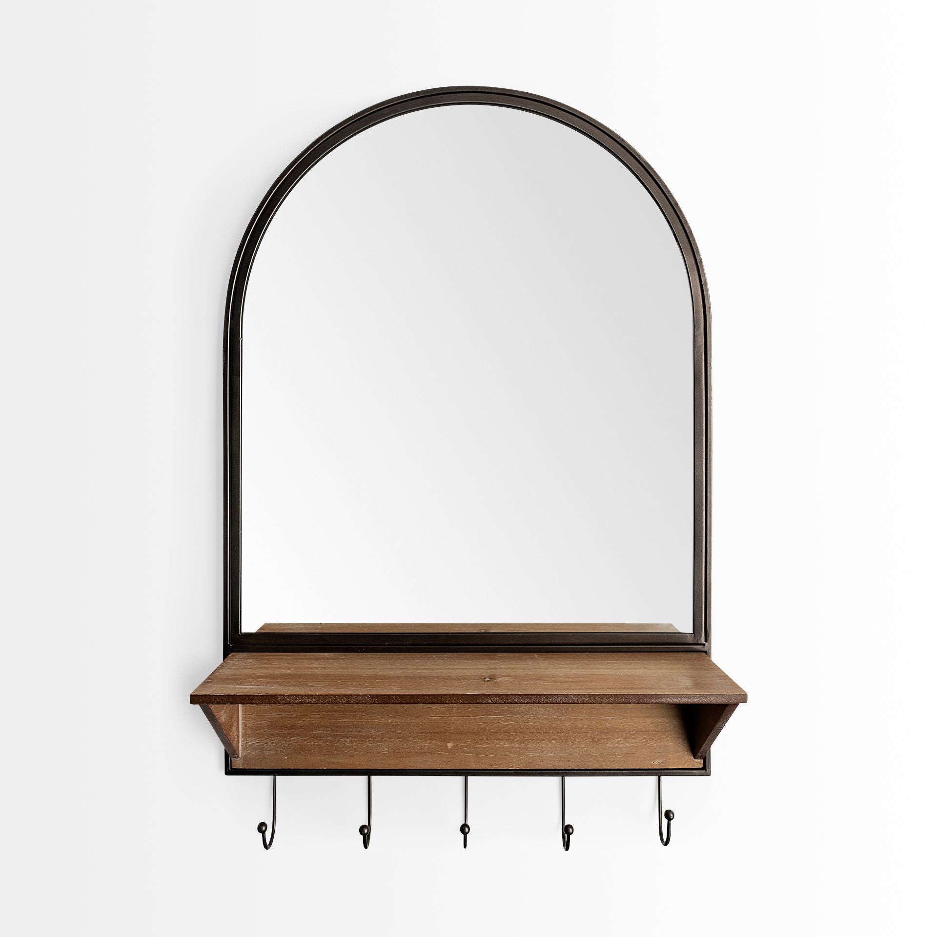 30" Brown Wood Mirror - Montana Home & Kitchen Co.