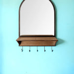 30" Brown Wood Mirror - Montana Home & Kitchen Co.