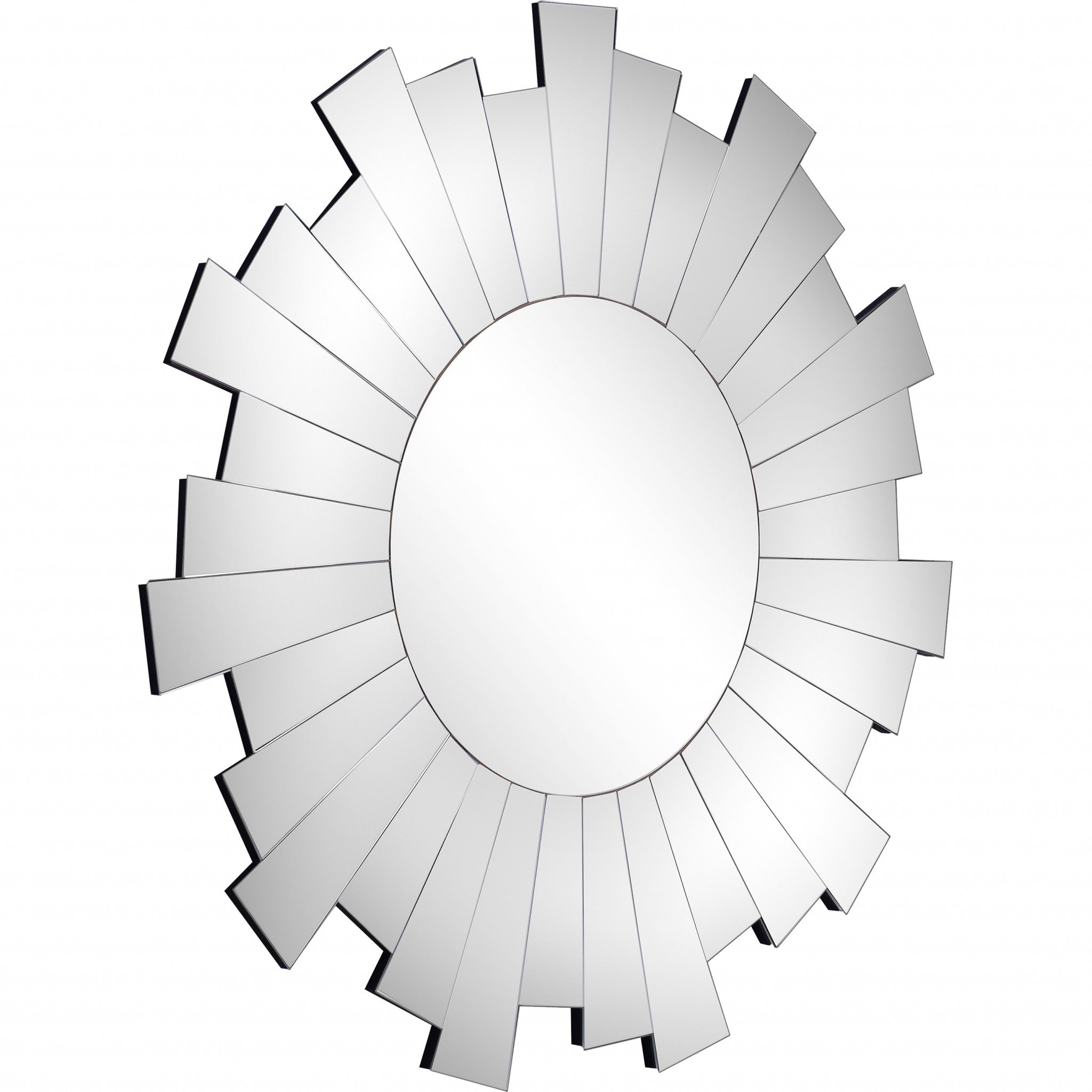 30" Clear Sunburst Framed Accent Mirror - Montana Home & Kitchen Co.