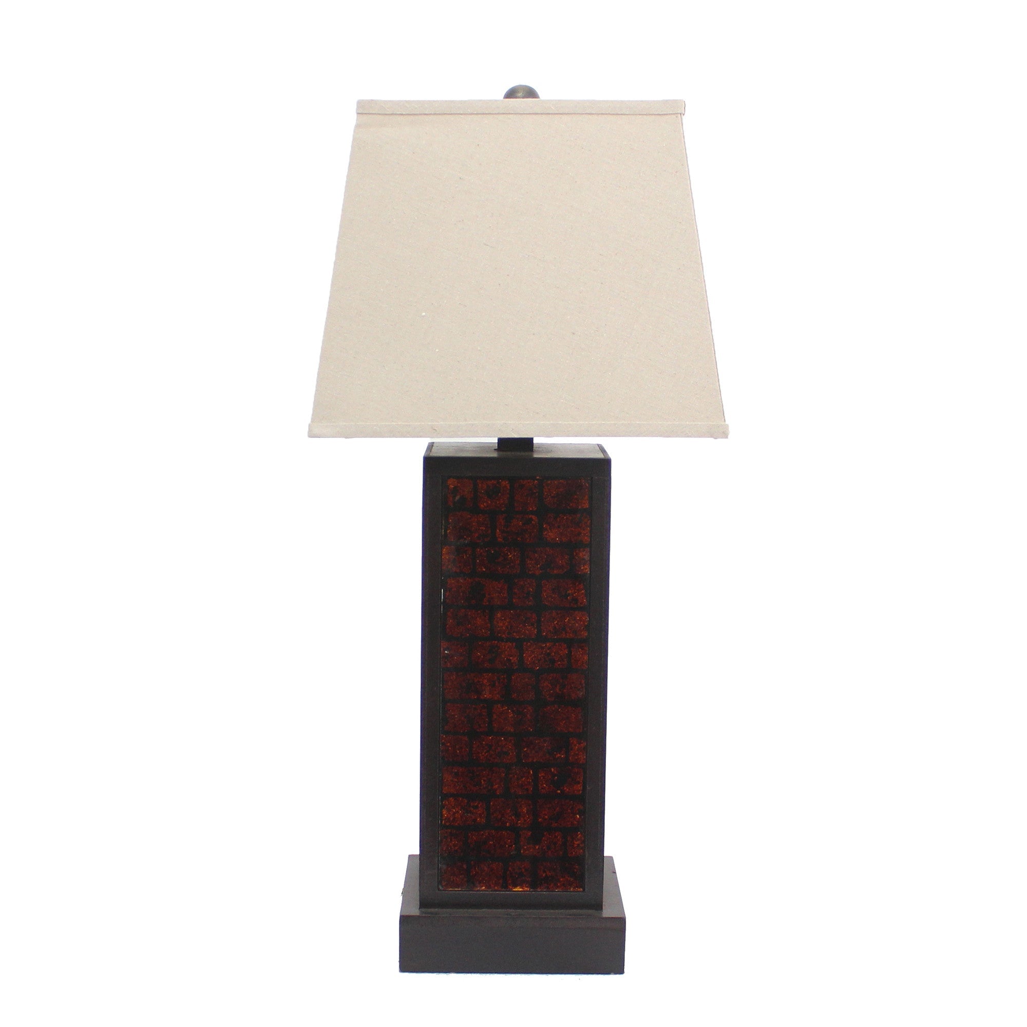 31" Black Metal Bedside Table Lamp With White Shade - Montana Home & Kitchen Co.