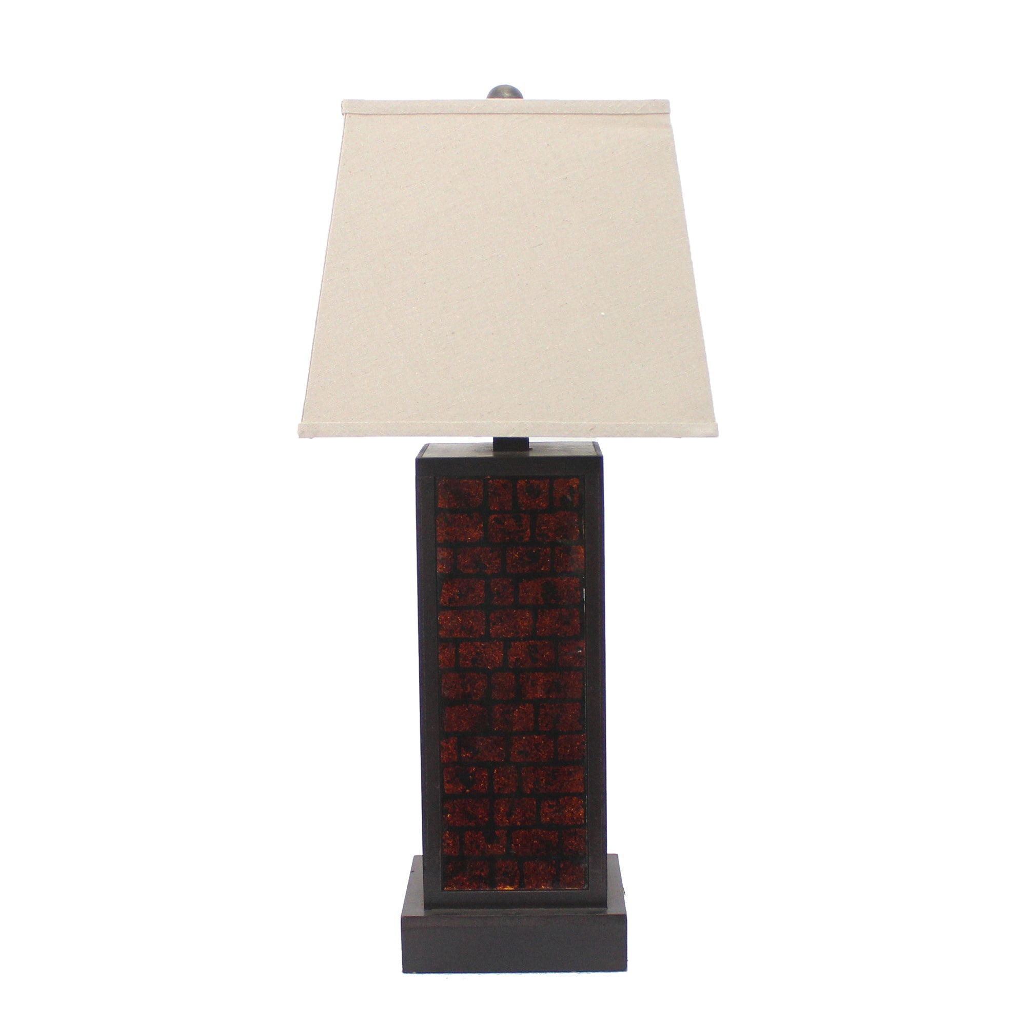 31" Black Metal Bedside Table Lamp With White Shade - Montana Home & Kitchen Co.