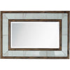 32" Brown Wood Framed Accent Mirror - Montana Home & Kitchen Co.