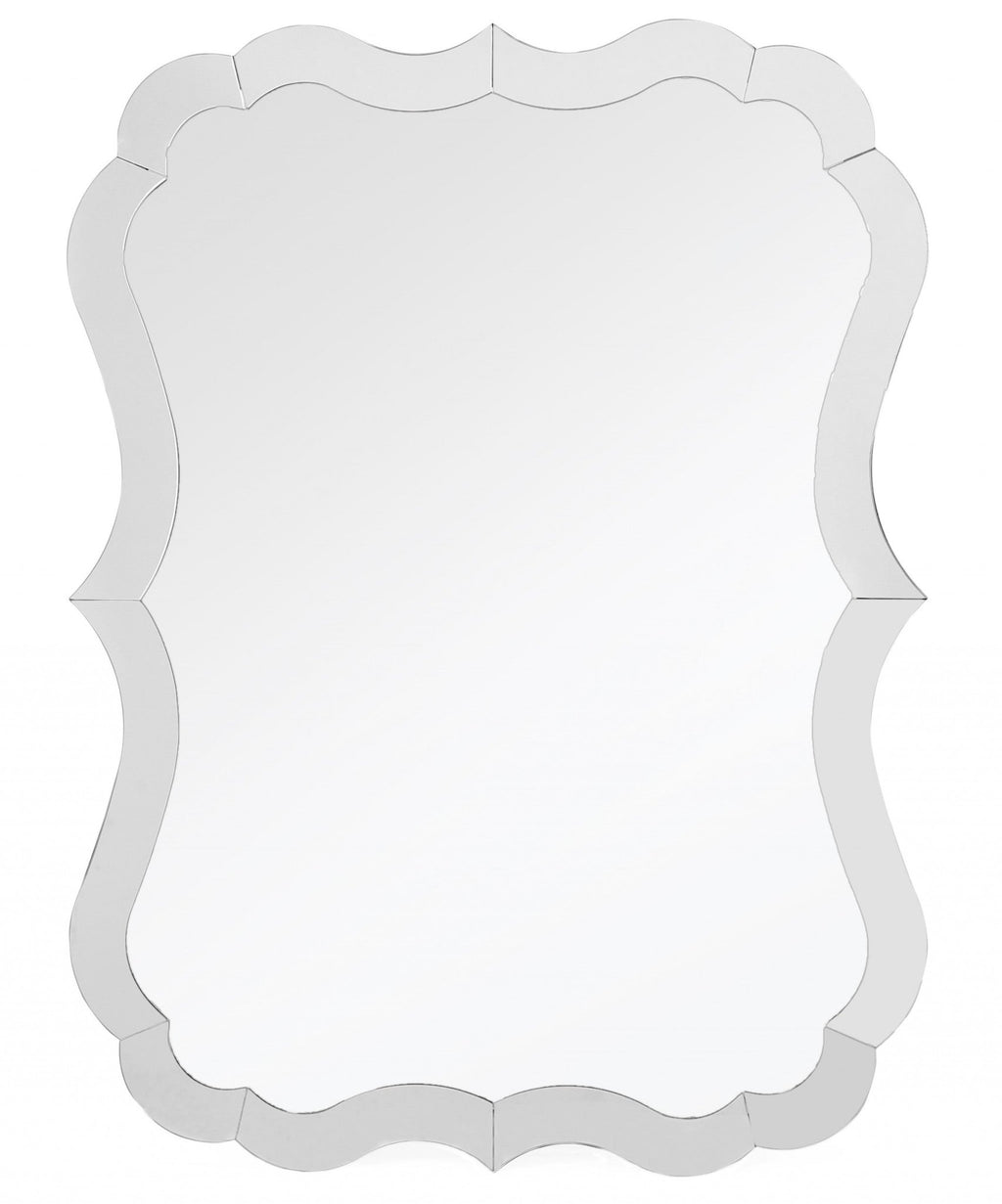 32" Clear Novelty Glass Framed Accent Mirror - Montana Home & Kitchen Co.