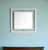 32" Gold Square Framed Accent Mirror - Montana Home & Kitchen Co.