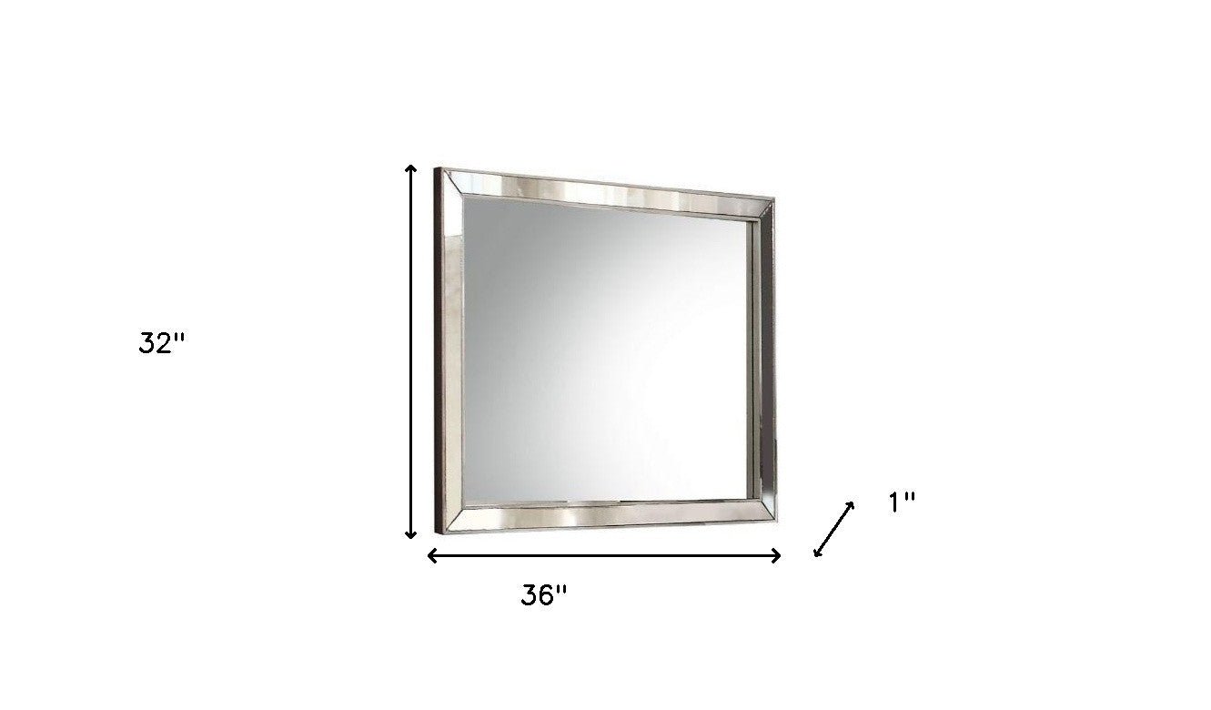 32" Platinum Framed Dresser Mirror - Montana Home & Kitchen Co.