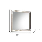 32" Platinum Framed Dresser Mirror - Montana Home & Kitchen Co.