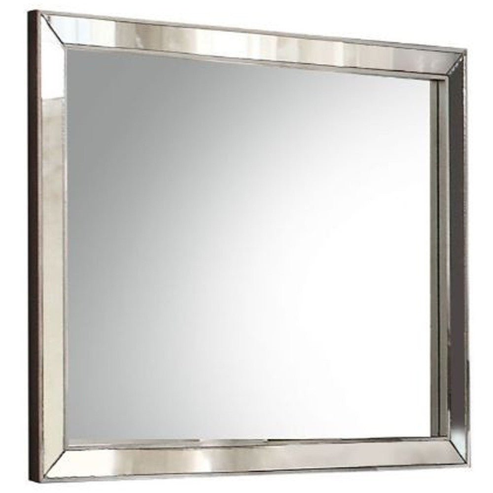 32" Platinum Framed Dresser Mirror - Montana Home & Kitchen Co.