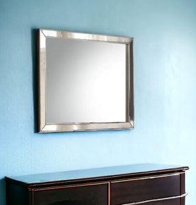 32" Platinum Framed Dresser Mirror - Montana Home & Kitchen Co.