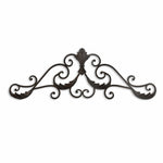 32" Rustic Brown Metal Scroll Wall Decor - Montana Home & Kitchen Co.