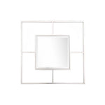 32" Silver Square Metal Framed Accent Mirror - Montana Home & Kitchen Co.