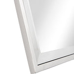 32" Silver Square Metal Framed Accent Mirror - Montana Home & Kitchen Co.