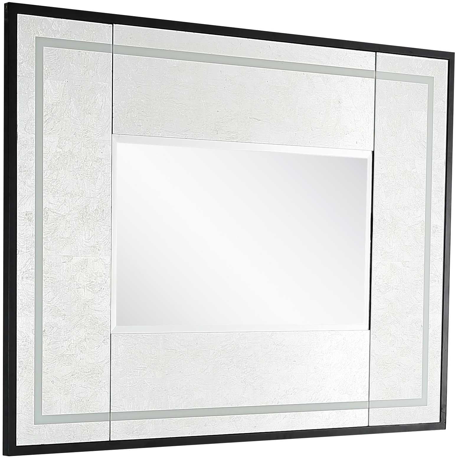 32" Silver Wood Framed Accent Mirror - Montana Home & Kitchen Co.