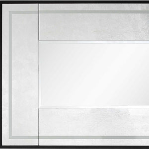 32" Silver Wood Framed Accent Mirror - Montana Home & Kitchen Co.