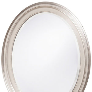 33" Silver Oval Framed Accent Mirror - Montana Home & Kitchen Co.