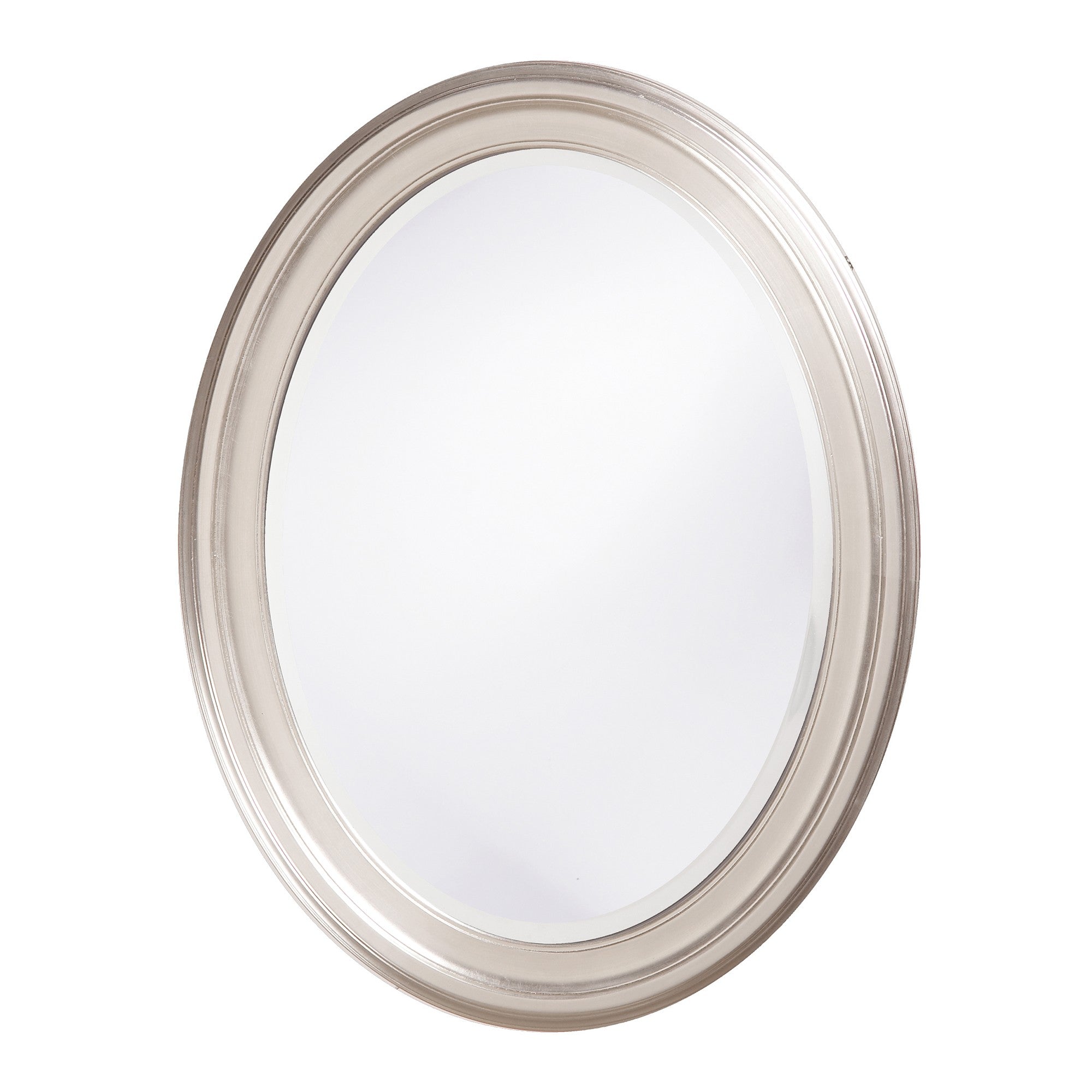 33" Silver Oval Framed Accent Mirror - Montana Home & Kitchen Co.