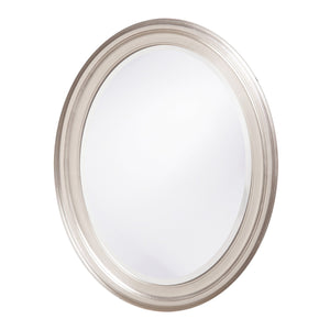 33" Silver Oval Framed Accent Mirror - Montana Home & Kitchen Co.