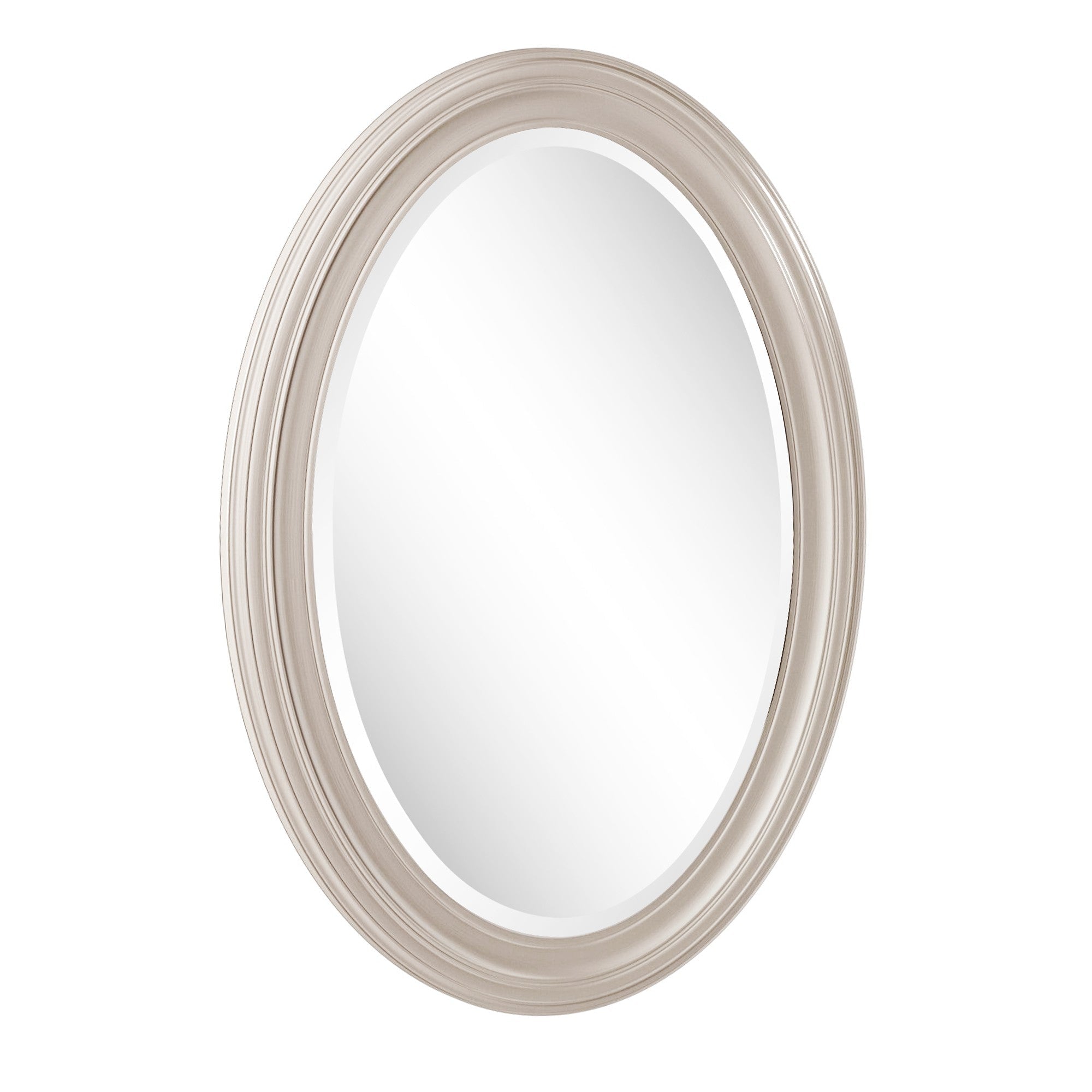 33" Silver Oval Framed Accent Mirror - Montana Home & Kitchen Co.