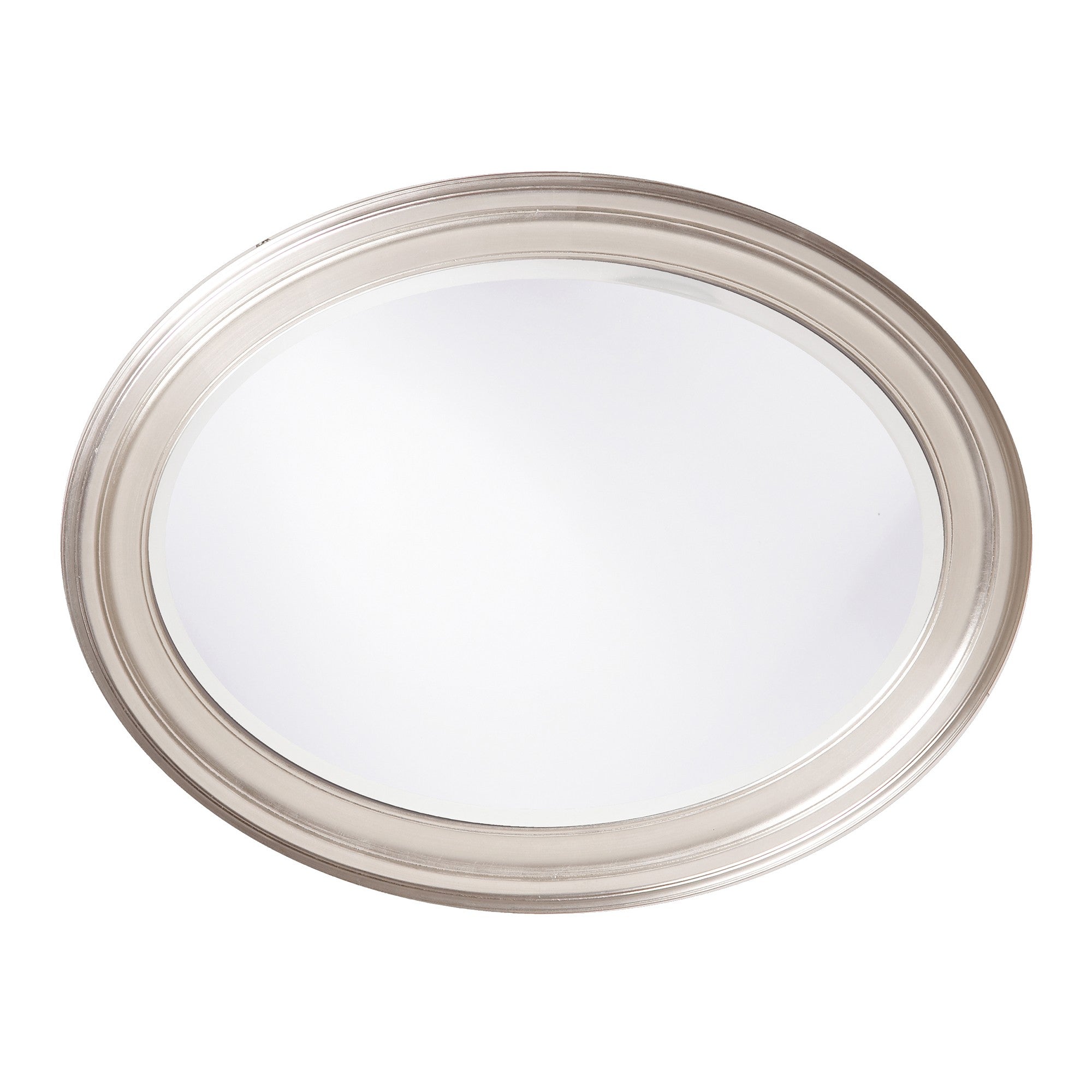 33" Silver Oval Framed Accent Mirror - Montana Home & Kitchen Co.