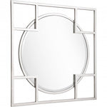 33" Silver Square Metal Framed Accent Mirror - Montana Home & Kitchen Co.