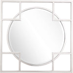 33" Silver Square Metal Framed Accent Mirror - Montana Home & Kitchen Co.