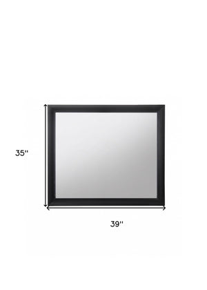 35" Black Accent Mirror - Montana Home & Kitchen Co.