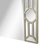 35" Champagne Accent Wood Framed Mirror - Montana Home & Kitchen Co.