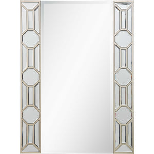 35" Champagne Accent Wood Framed Mirror - Montana Home & Kitchen Co.