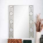 35" Champagne Accent Wood Framed Mirror - Montana Home & Kitchen Co.