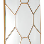 35" Gold Square Metal Framed Accent Mirror - Montana Home & Kitchen Co.