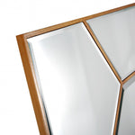 35" Gold Square Metal Framed Accent Mirror - Montana Home & Kitchen Co.