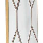 35" Gold Square Metal Framed Accent Mirror - Montana Home & Kitchen Co.