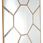 35" Gold Square Metal Framed Accent Mirror - Montana Home & Kitchen Co.