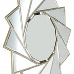 35" Gold Sunburst Metal Framed Accent Mirror - Montana Home & Kitchen Co.