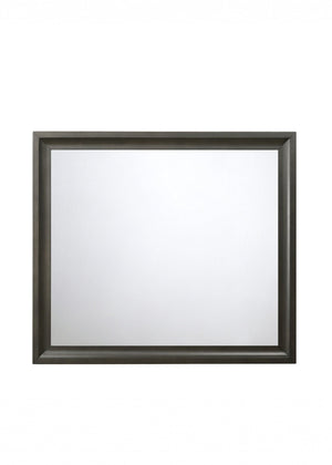 35" Gray Framed Accent Mirror - Montana Home & Kitchen Co.