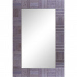 35" Gray Glass Framed Accent Mirror - Montana Home & Kitchen Co.